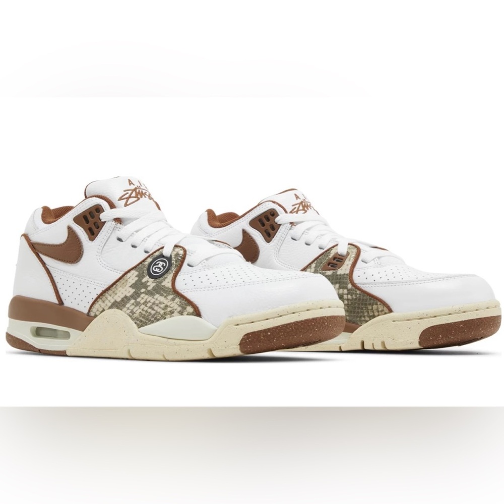 Nike Air Flight '89 Low SP Stussy Pecan #FD6475-100 Size M 18